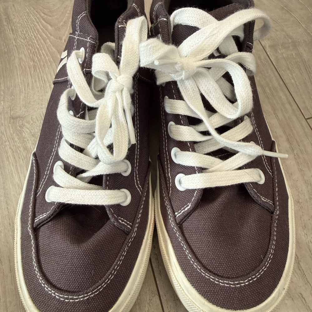 Hurley Dark Brown and White Kids Sneakers